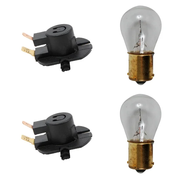 (2) MTD Headlight Sockets 925-1649A and (2) Lamps 925-04213 GENUINE