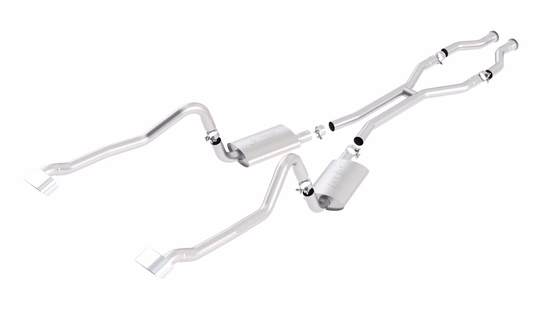 Borla 100407 Header & Manifold-Back Exhaust System - S-Type