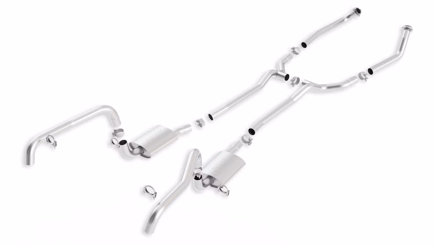 Borla 100414 Header & Manifold-Back Exhaust System - S-Type