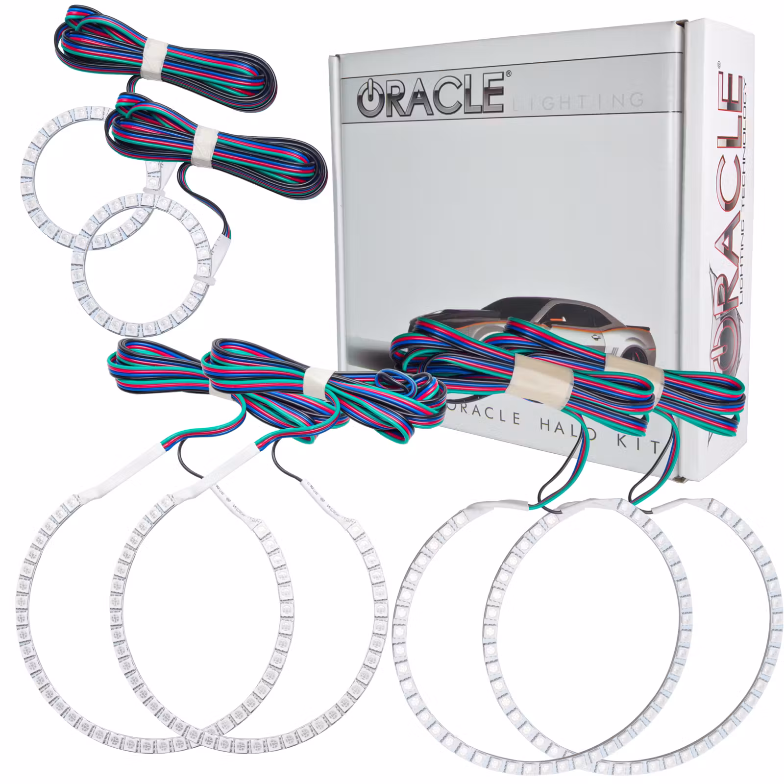 Oracle Lighting 1118-333 ColorSHIFT(tm) Triple Halo Kit, ColorSHIFT(tm) 2.0