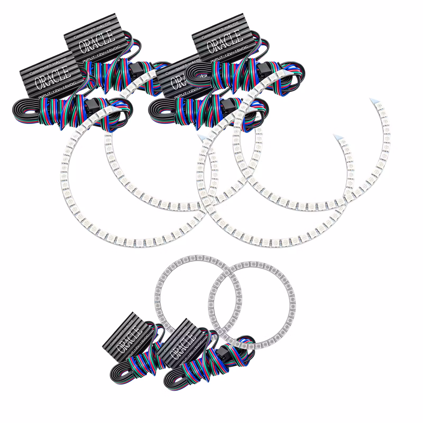 Oracle Lighting 1118-334 ColorSHIFT(tm) Triple Halo Kit, ColorSHIFT(tm) - No Controller