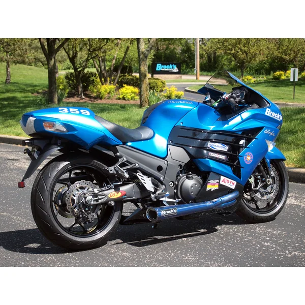 *TiWinder Blue Full System w/ 18″ Muffler Race Baffle ZX-14/R (06-25)