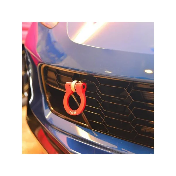 ZL1 Addons Front Premium Tow Hook (Long Turned Down), Red2014-2025 Corvette